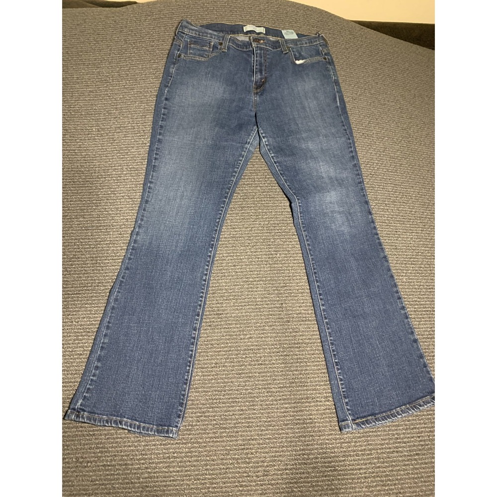 Levi's 515 Bootcut Jeans Womens 14M Blue Cotton Blend Stretch Denim